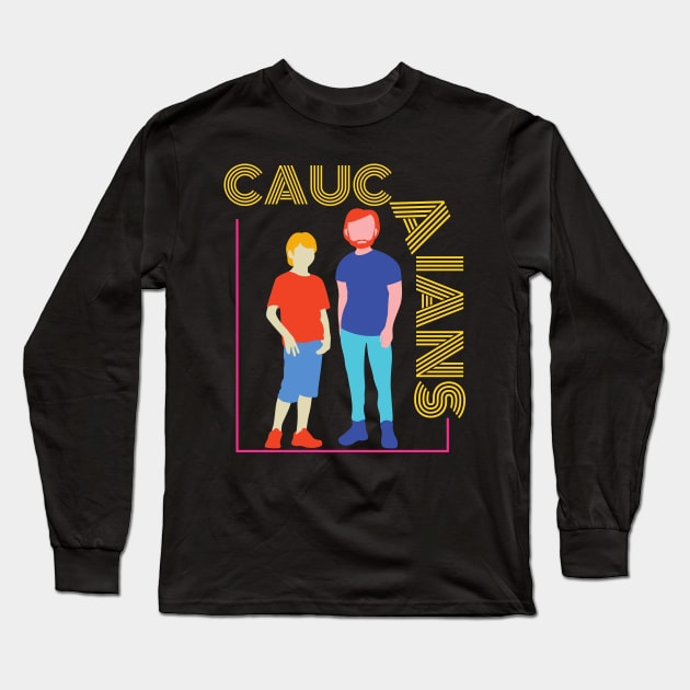Caucasians T-Shirt For Men And Women Long Sleeve T-Shirt by TibA